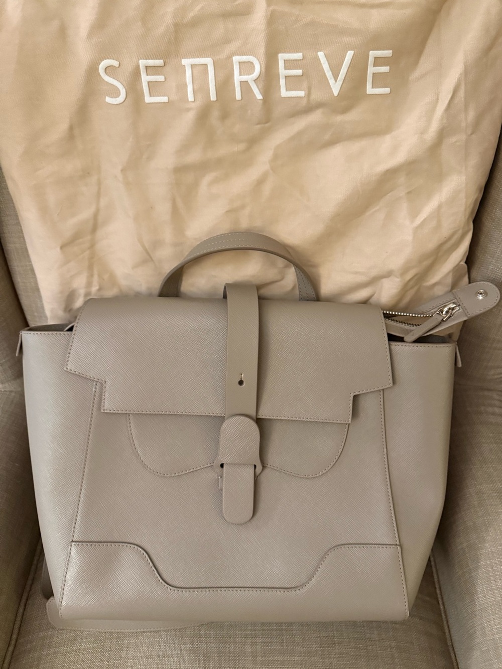 Senreve Taupe Vegan Maestra Bag